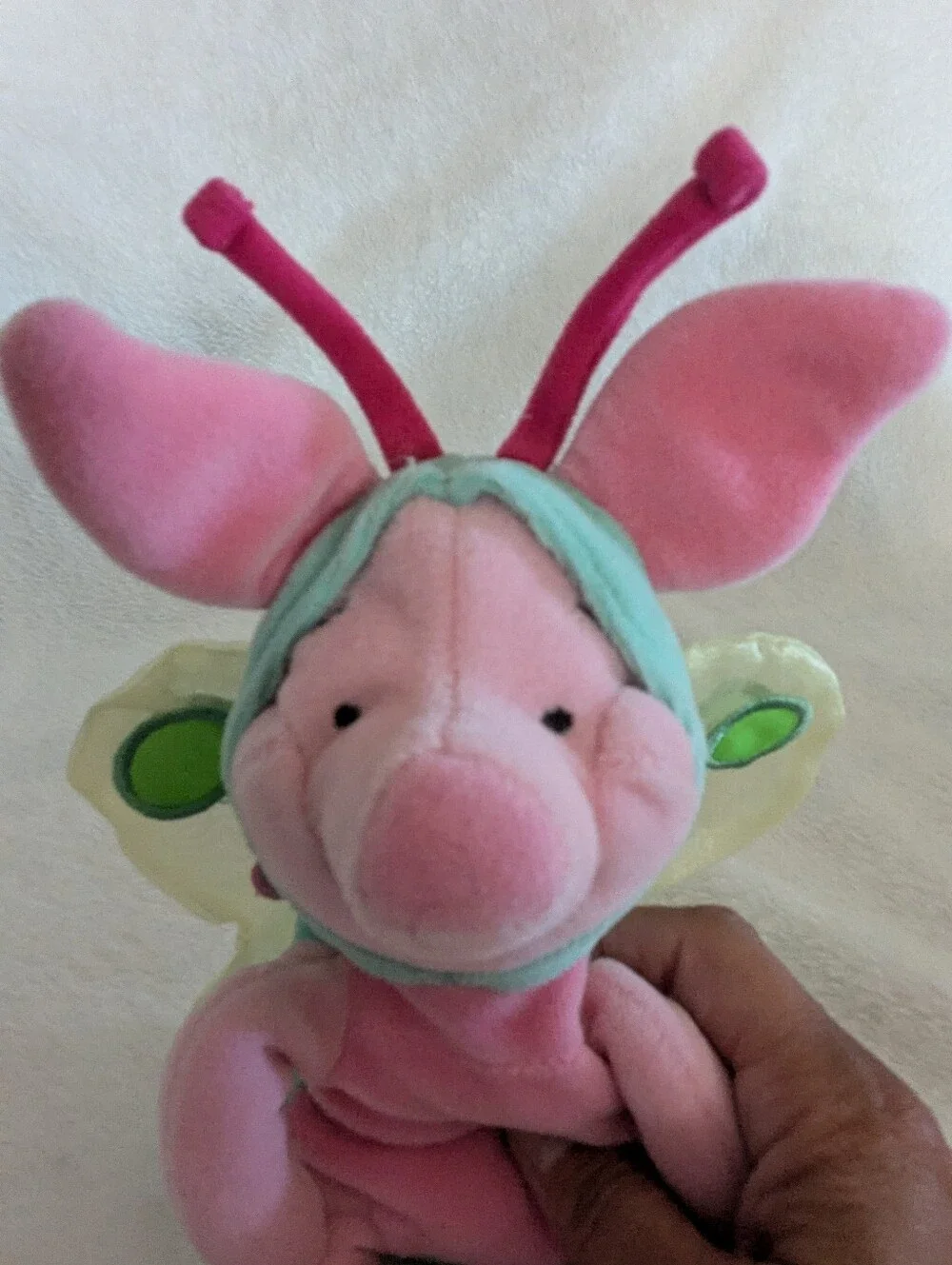 Disney Vintage Winnie the Pooh Butterfly Piglet Plush Toy 8